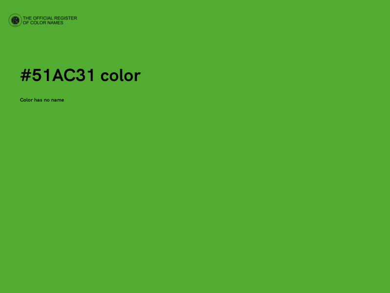 #51AC31 color image
