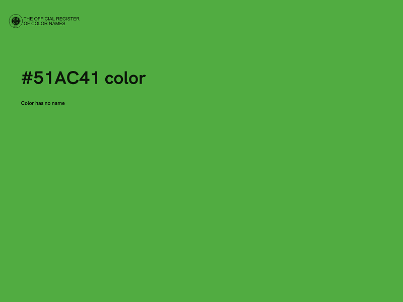 #51AC41 color image