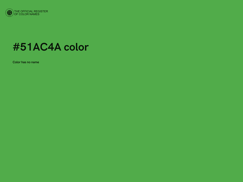 #51AC4A color image