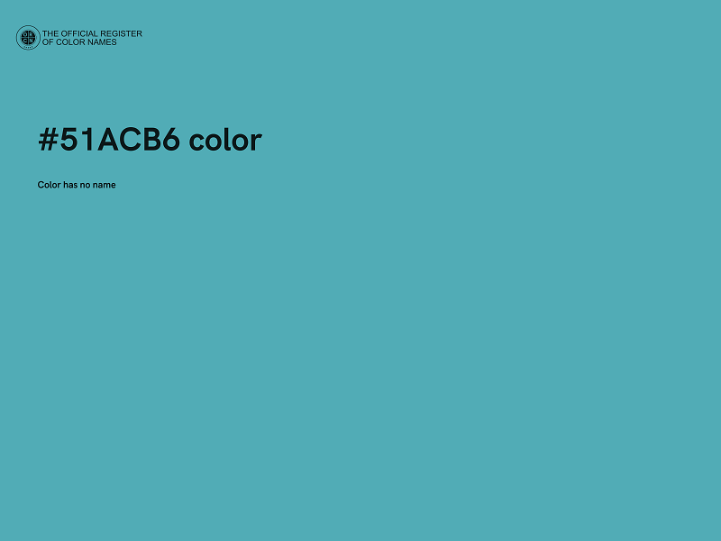 #51ACB6 color image