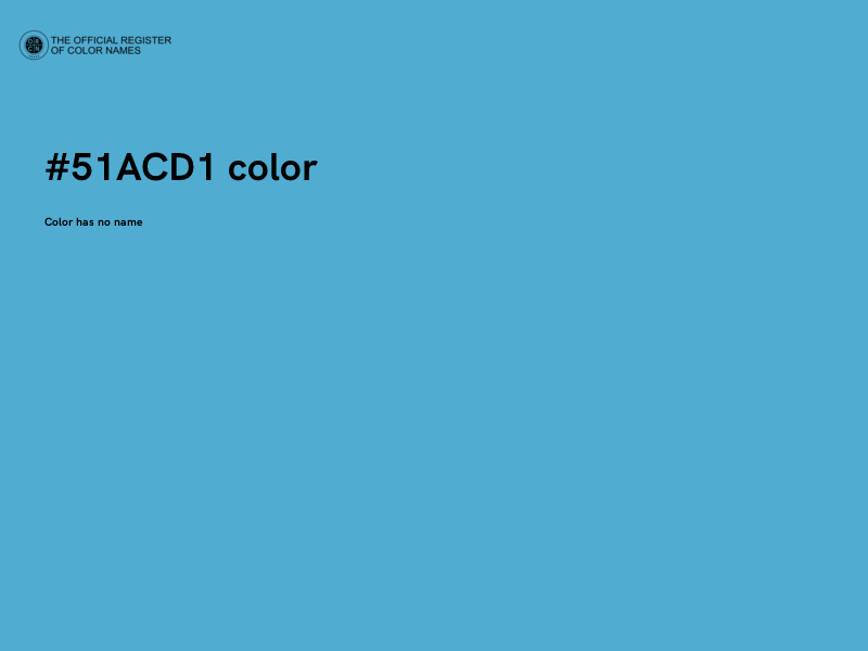 #51ACD1 color image