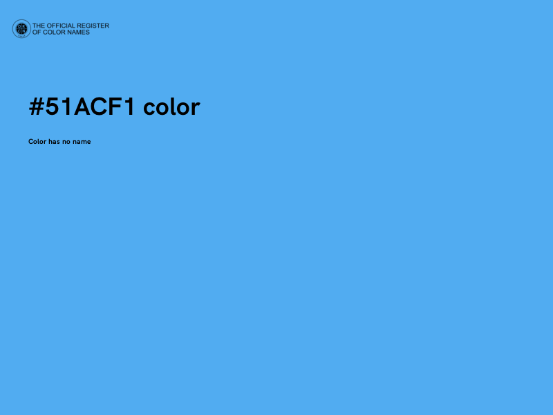 #51ACF1 color image