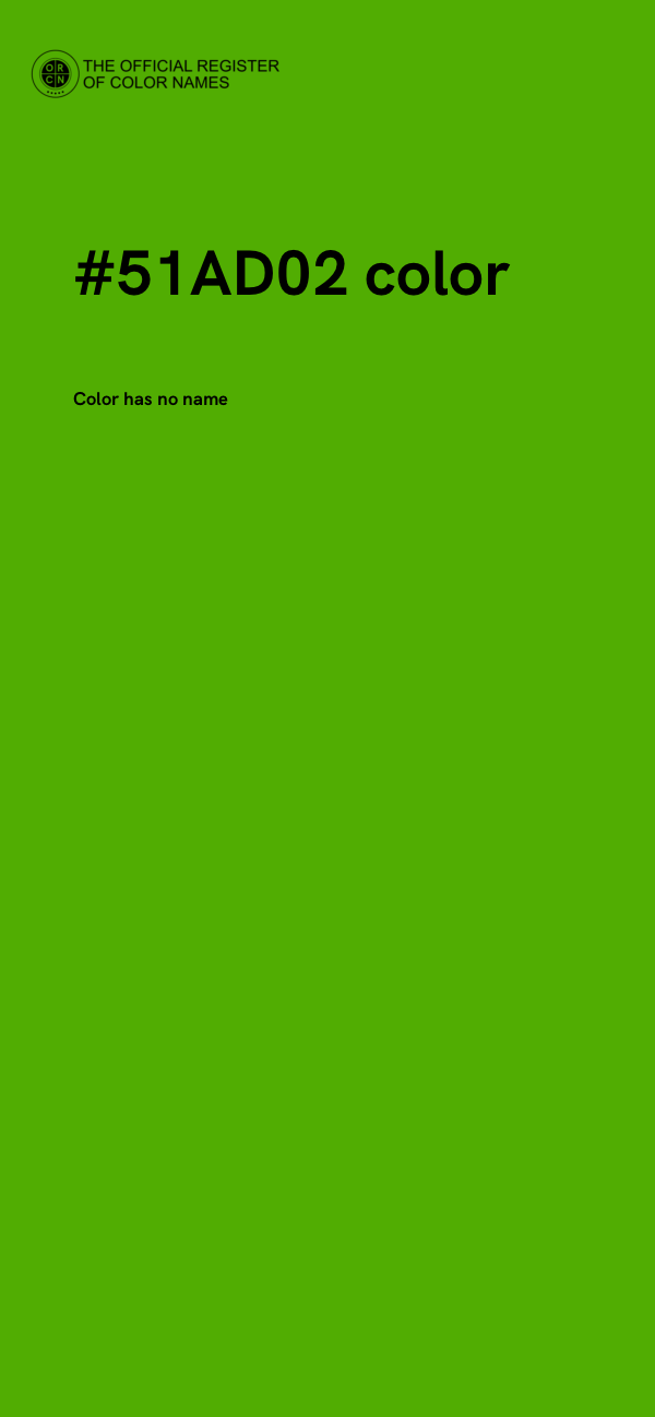 #51AD02 color image