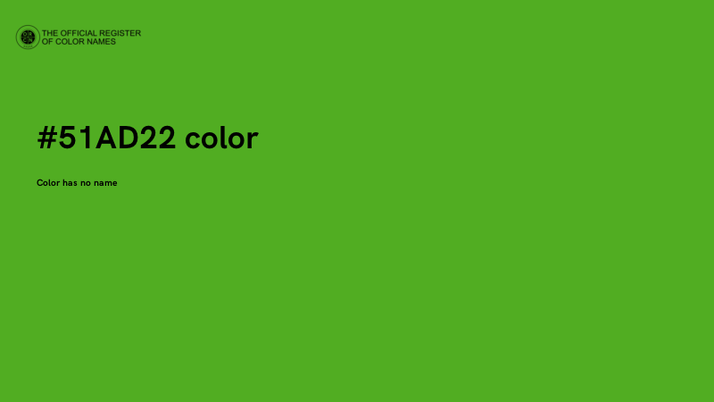 #51AD22 color image