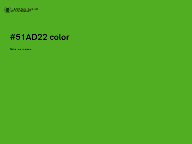 #51AD22 color image