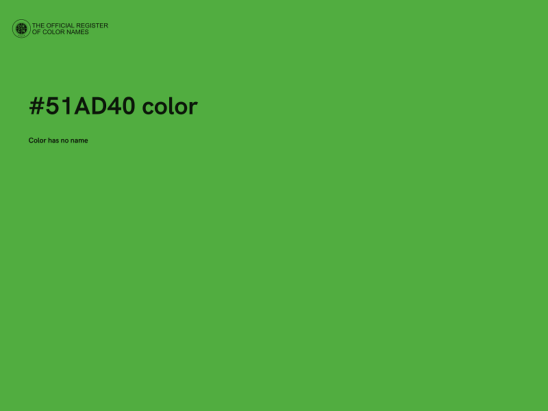 #51AD40 color image