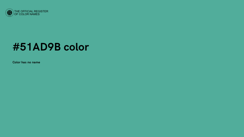 #51AD9B color image