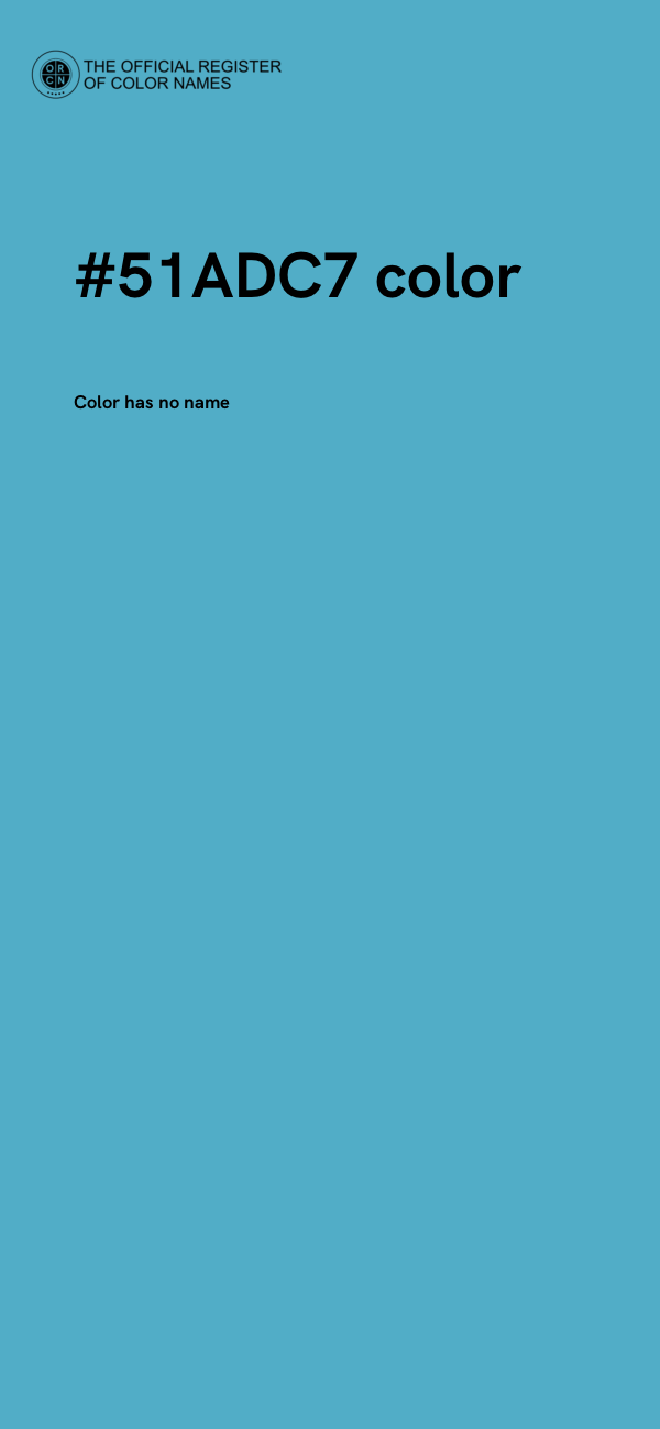 #51ADC7 color image