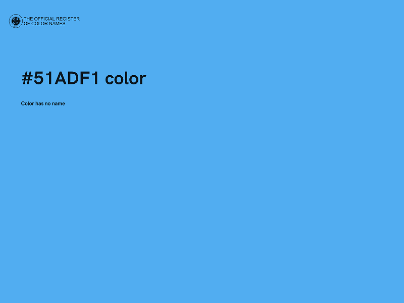 #51ADF1 color image