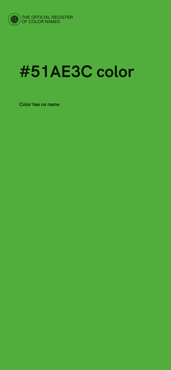#51AE3C color image