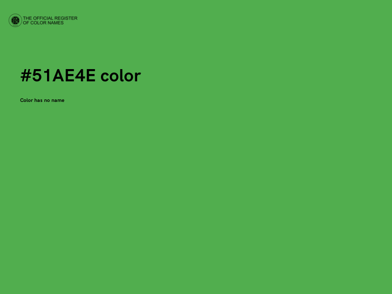 #51AE4E color image