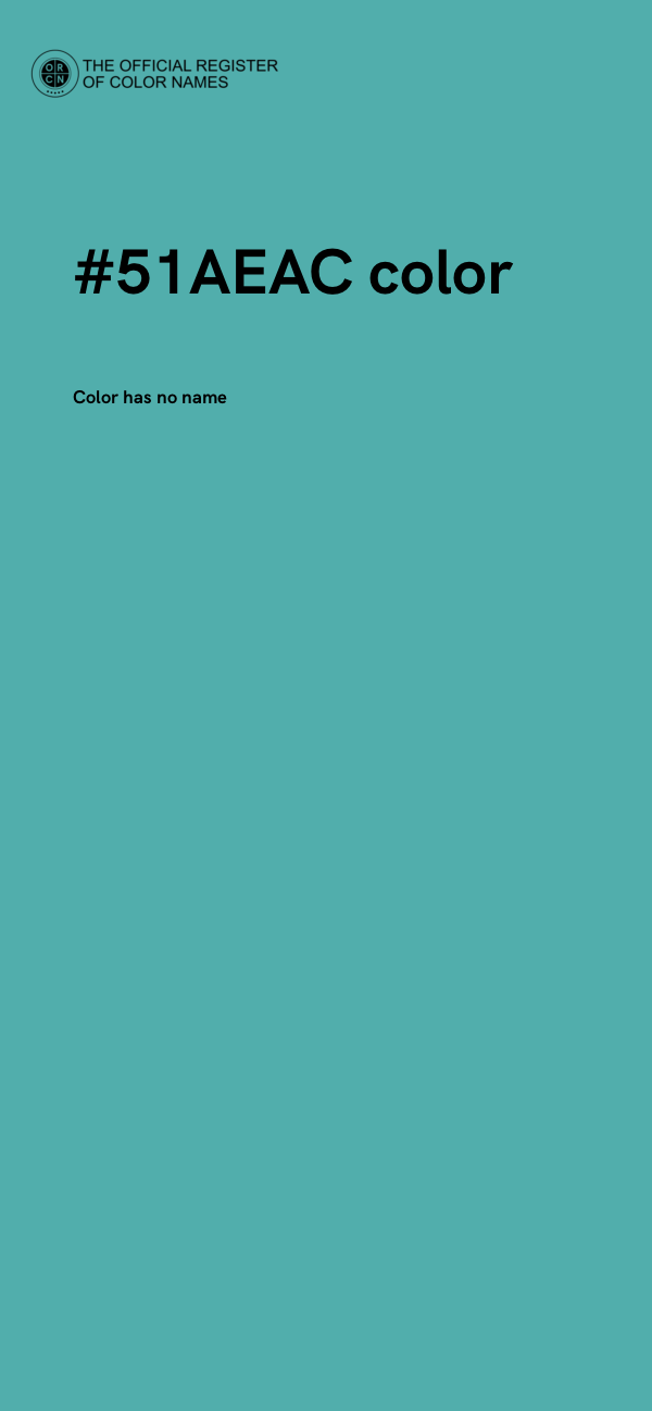 #51AEAC color image
