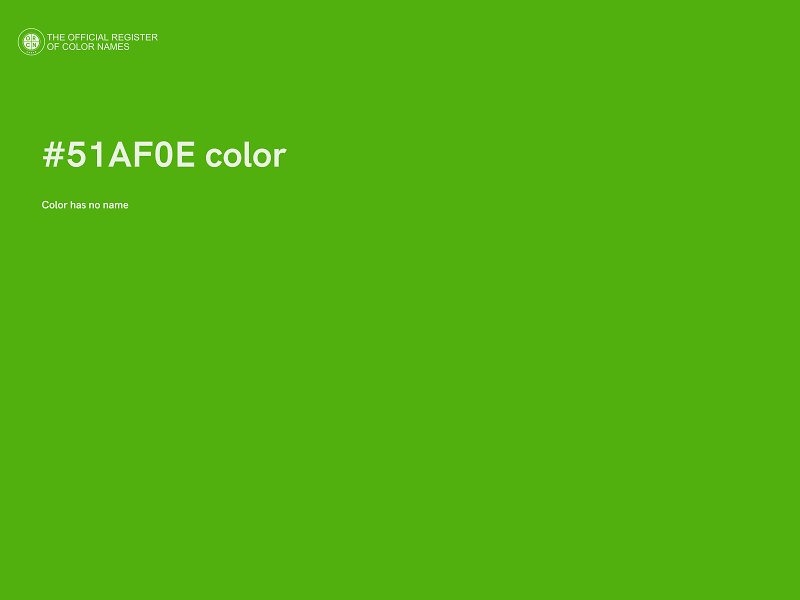 #51AF0E color image