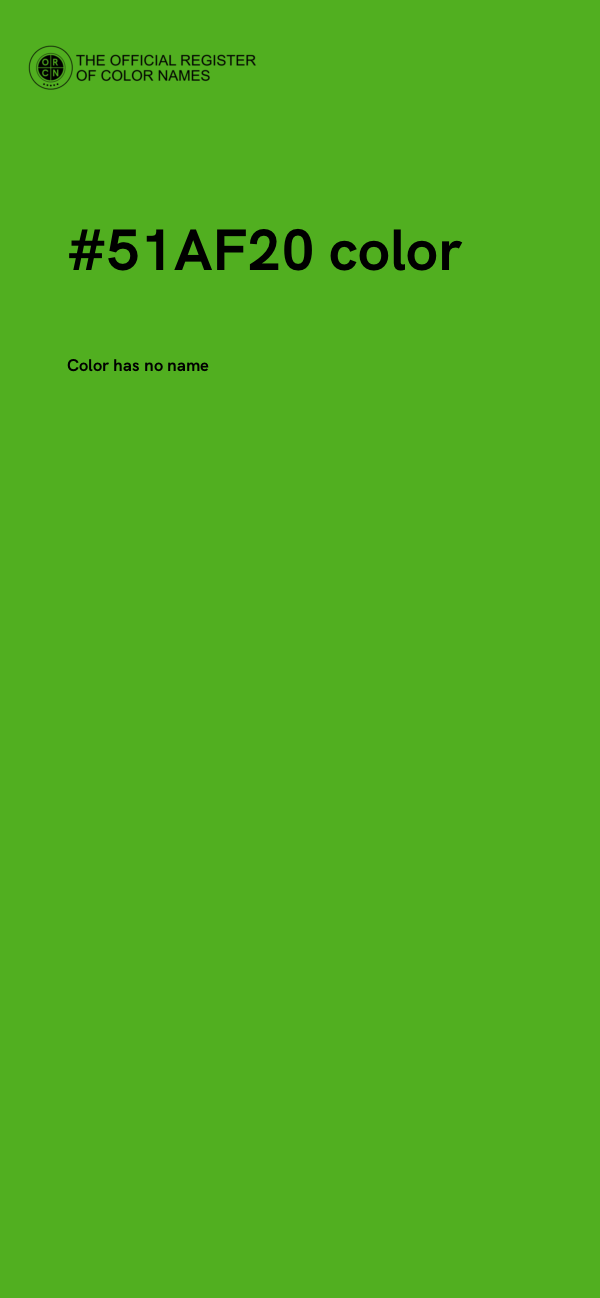 #51AF20 color image