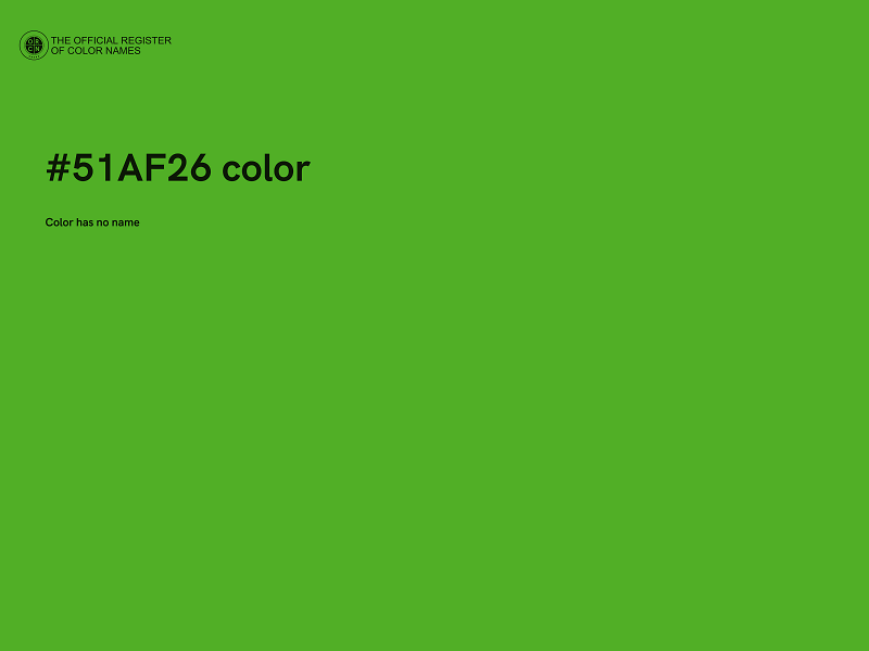 #51AF26 color image