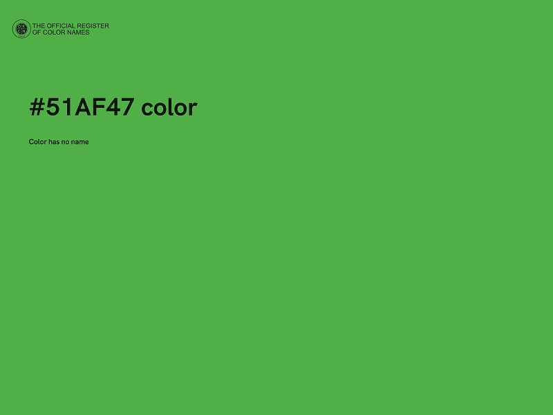 #51AF47 color image