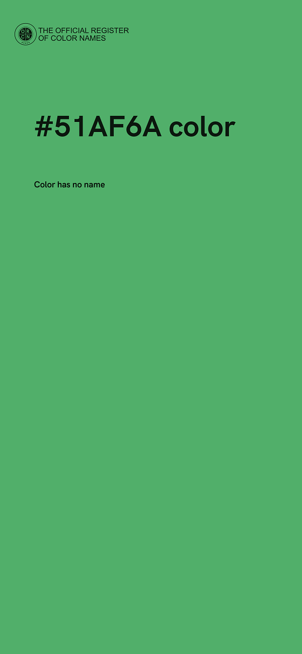 #51AF6A color image