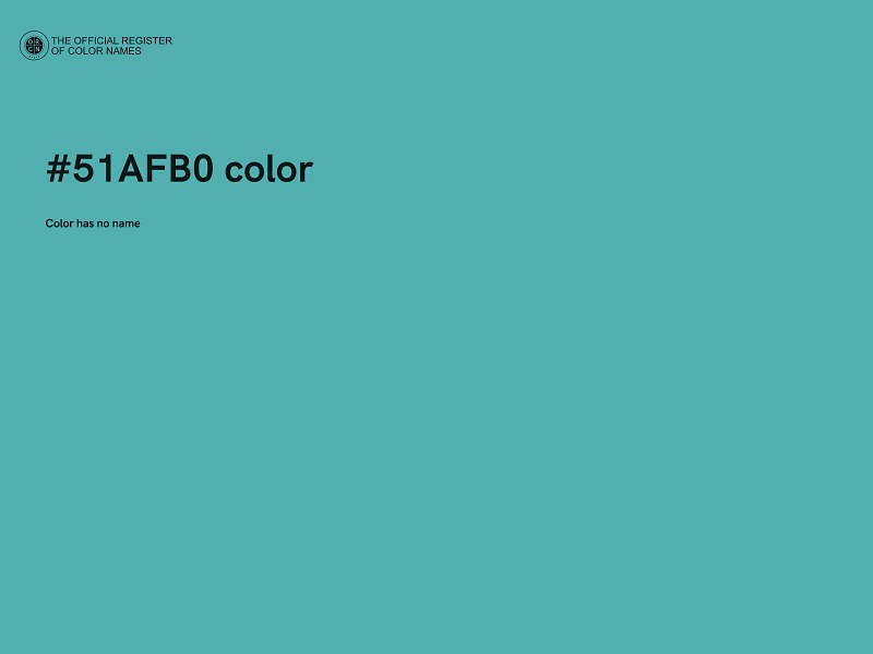 #51AFB0 color image