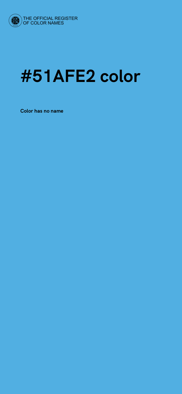 #51AFE2 color image