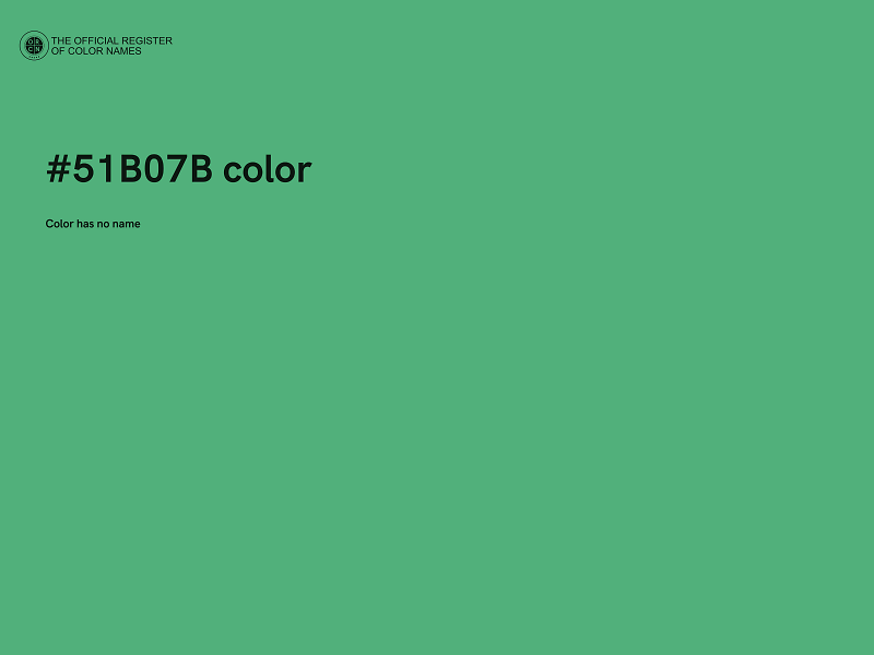 #51B07B color image