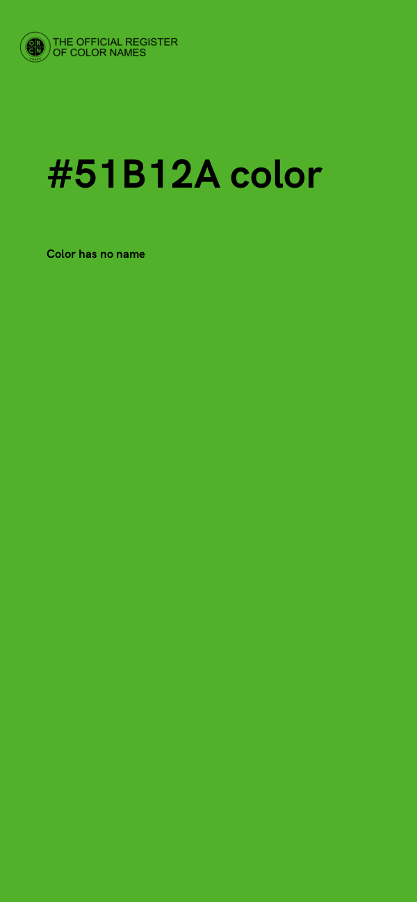 #51B12A color image
