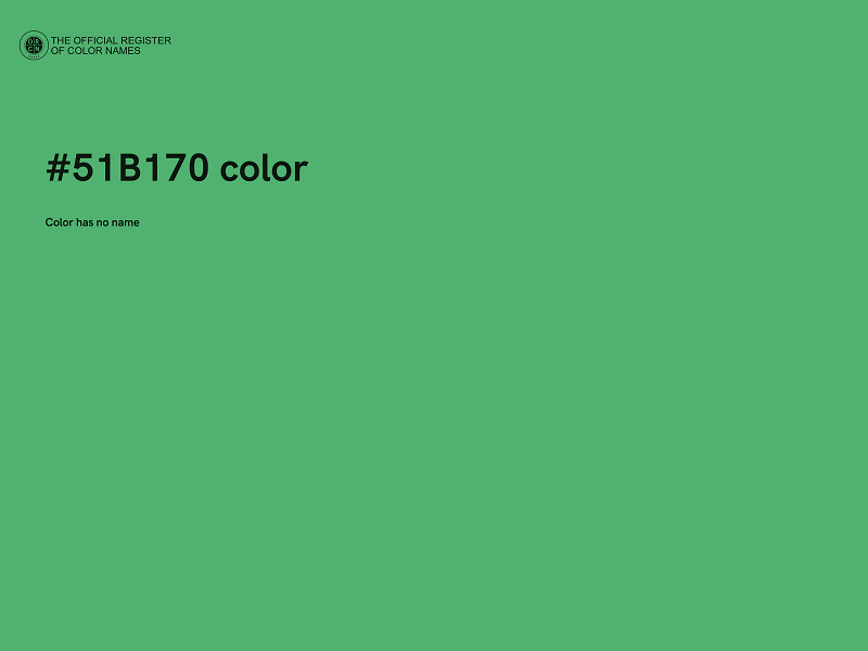 #51B170 color image