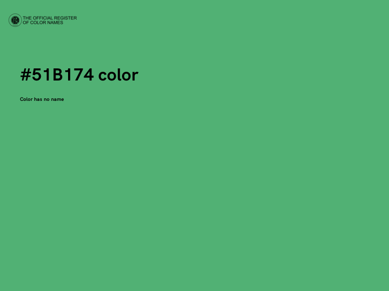 #51B174 color image