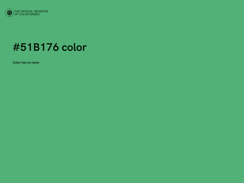 #51B176 color image