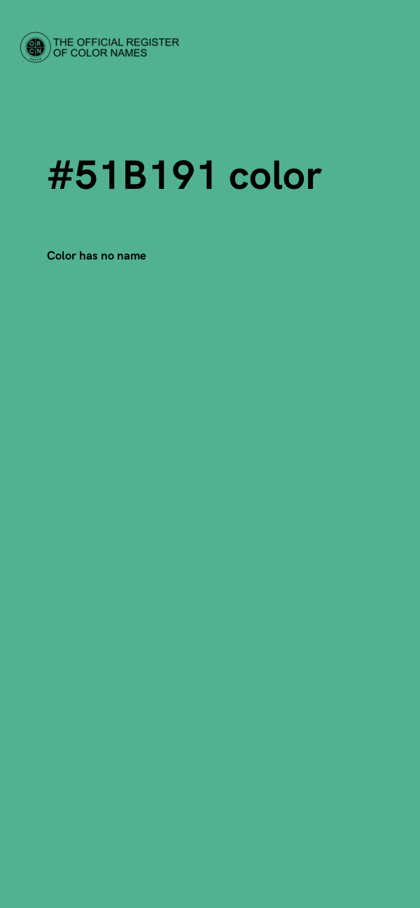 #51B191 color image
