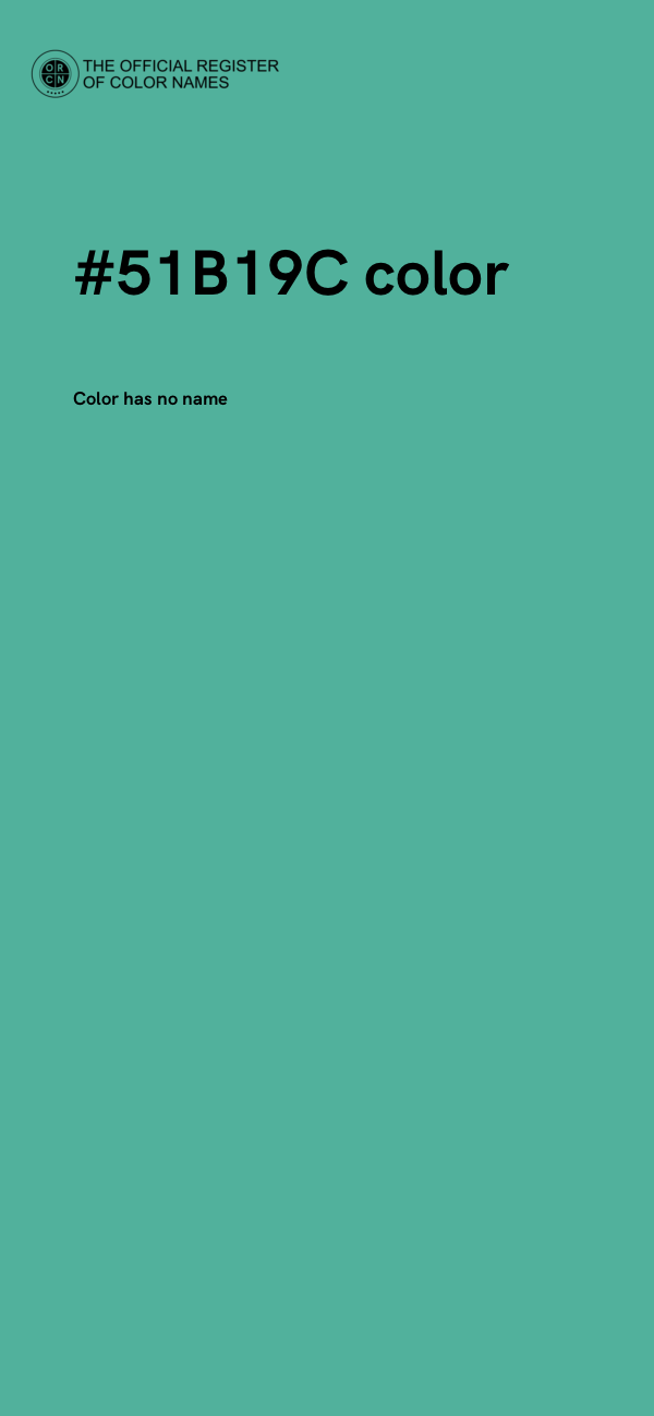 #51B19C color image