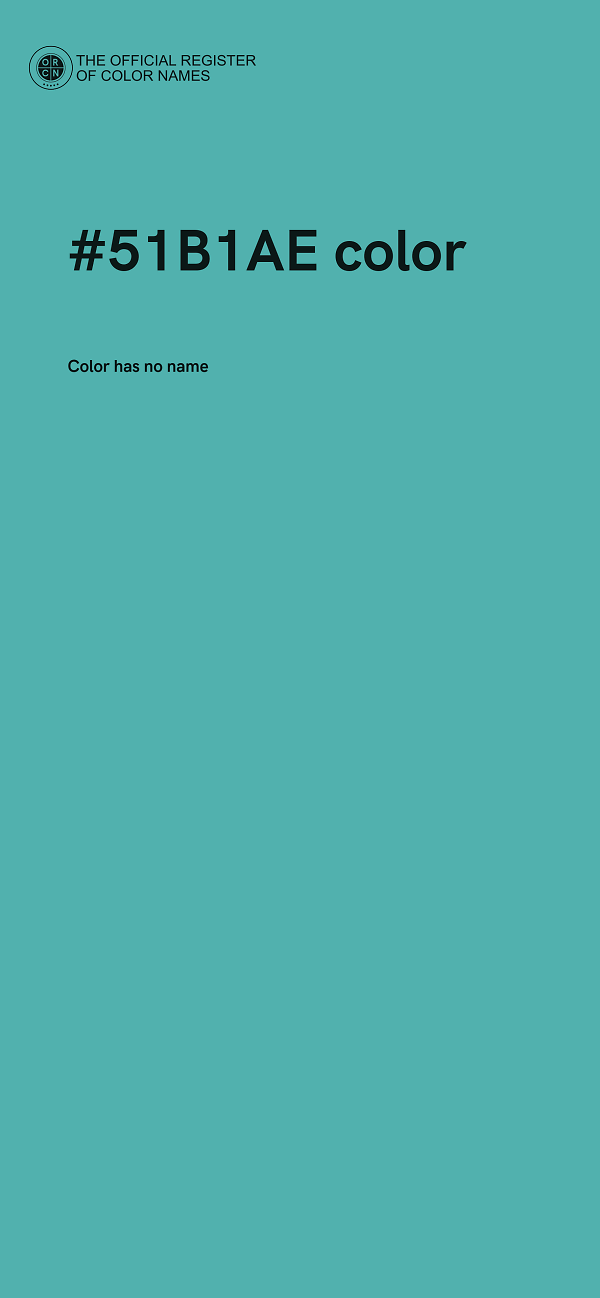 #51B1AE color image