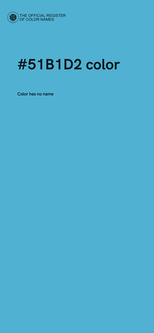 #51B1D2 color image