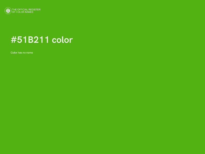 #51B211 color image