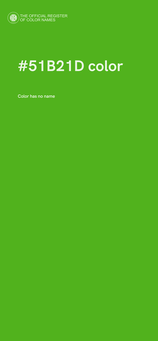 #51B21D color image