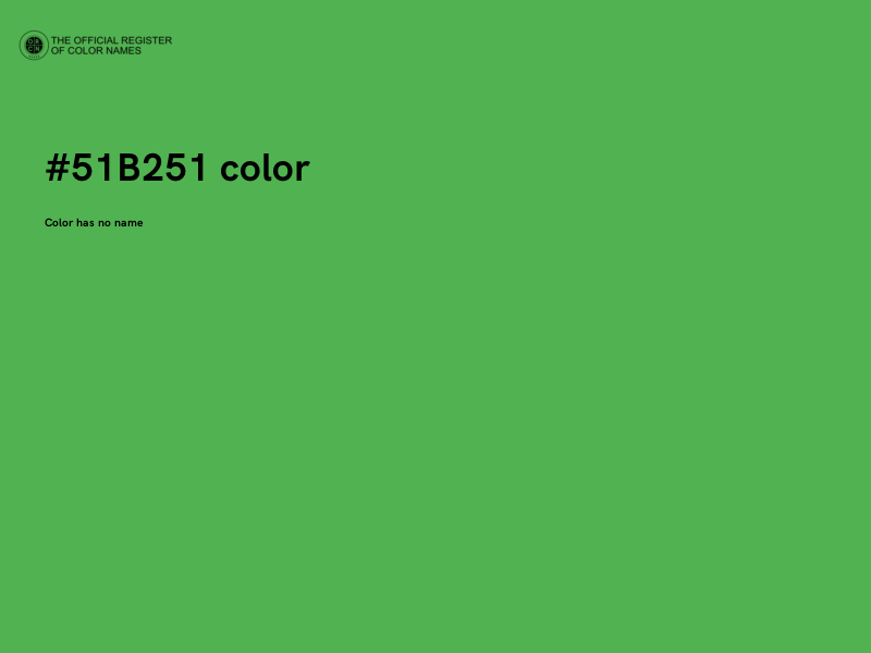 #51B251 color image