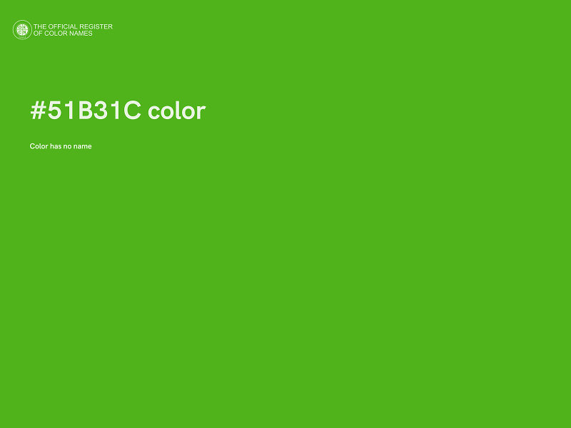 #51B31C color image