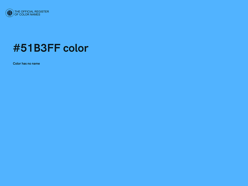 #51B3FF color image