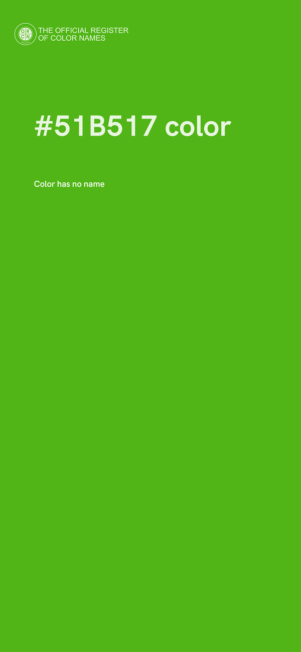#51B517 color image