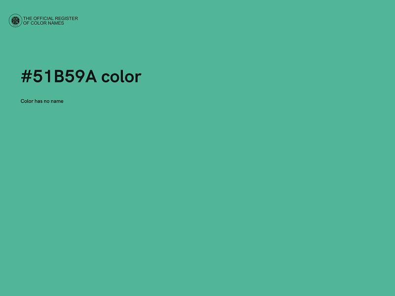 #51B59A color image