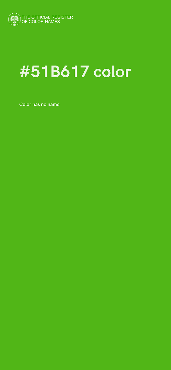 #51B617 color image