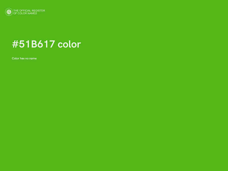 #51B617 color image