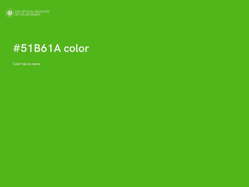 #51B61A color image