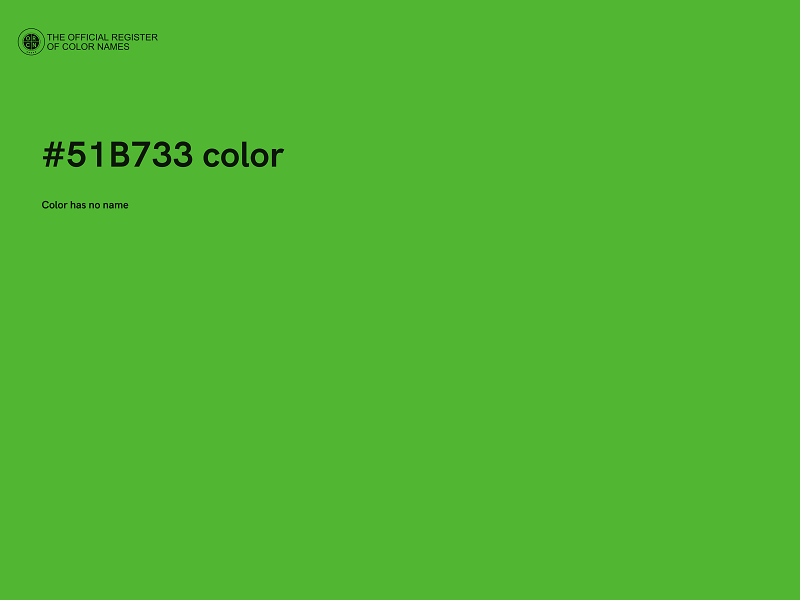 #51B733 color image