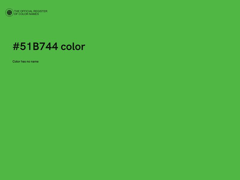 #51B744 color image