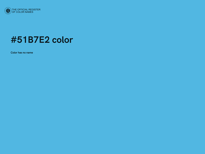 #51B7E2 color image