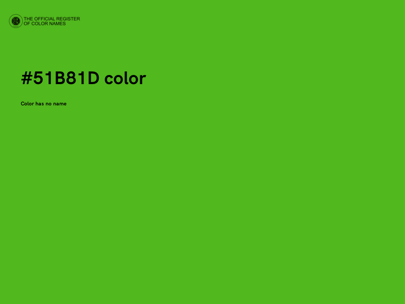 #51B81D color image
