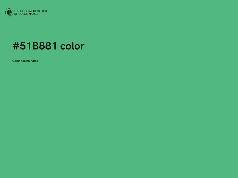 #51B881 color image