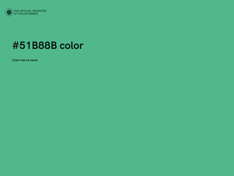 #51B88B color image