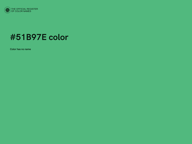 #51B97E color image