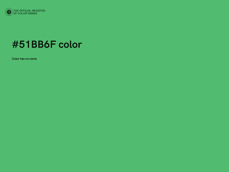 #51BB6F color image